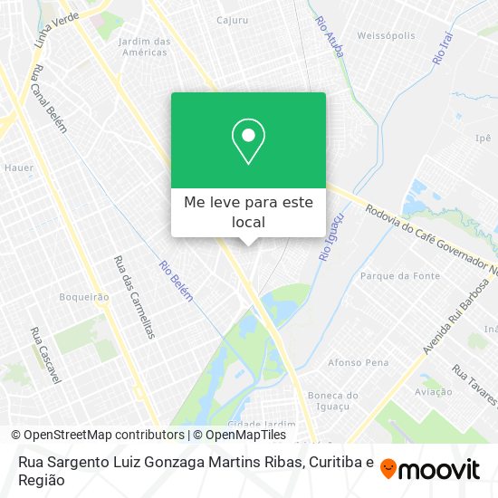 Rua Sargento Luiz Gonzaga Martins Ribas mapa