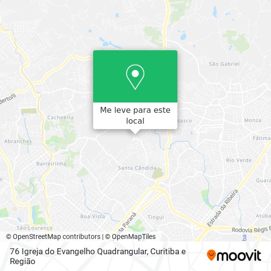 76 Igreja do Evangelho Quadrangular mapa