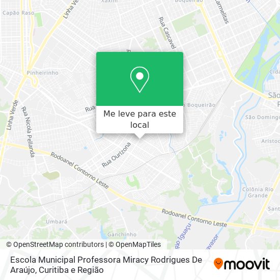 Escola Municipal Professora Miracy Rodrigues De Araújo mapa