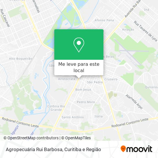 Agropecuária Rui Barbosa mapa