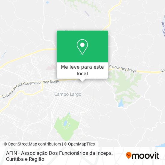 AFIN - Associação Dos Funcionários da Incepa mapa