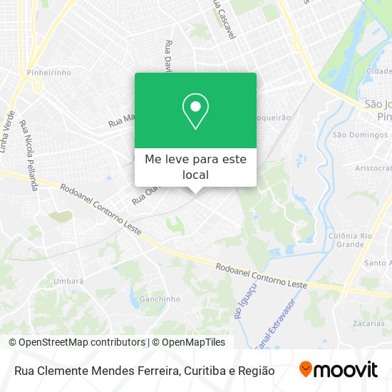 Rua Clemente Mendes Ferreira mapa