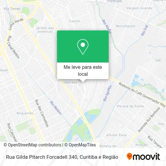 Rua Gilda Pitarch Forcadell 340 mapa