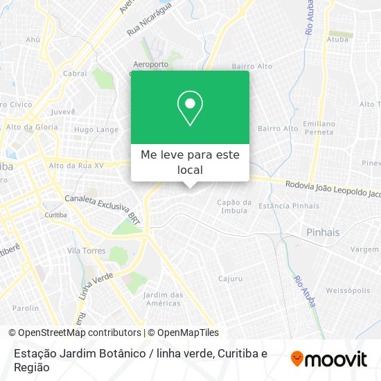 Estação Jardim Botânico / linha verde mapa