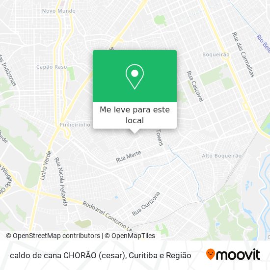 caldo de cana CHORÃO (cesar) mapa