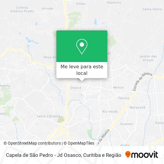 Capela de São Pedro - Jd Osasco mapa
