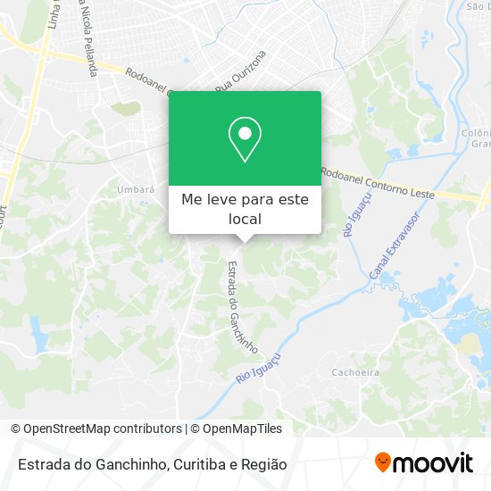 Estrada do Ganchinho mapa