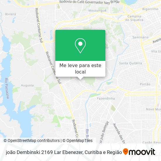 joão Dembinski 2169 Lar Ebenezer mapa