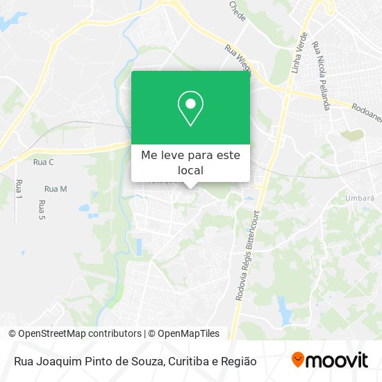 Rua Joaquim Pinto de Souza mapa