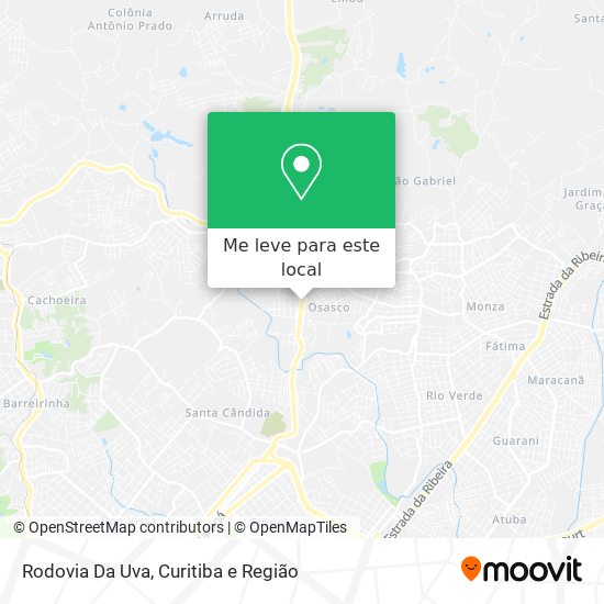 Rodovia Da Uva mapa