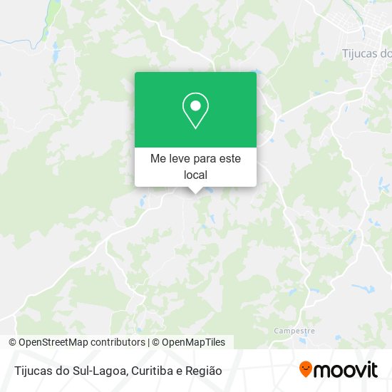 Tijucas do Sul-Lagoa mapa