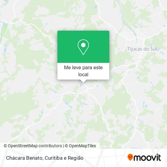 Chácara Benato mapa