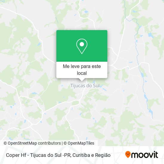 Coper Hf - Tijucas do Sul -PR mapa