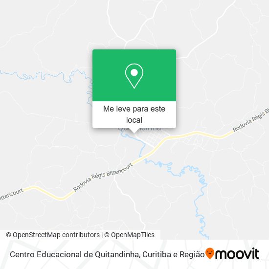 Centro Educacional de Quitandinha mapa