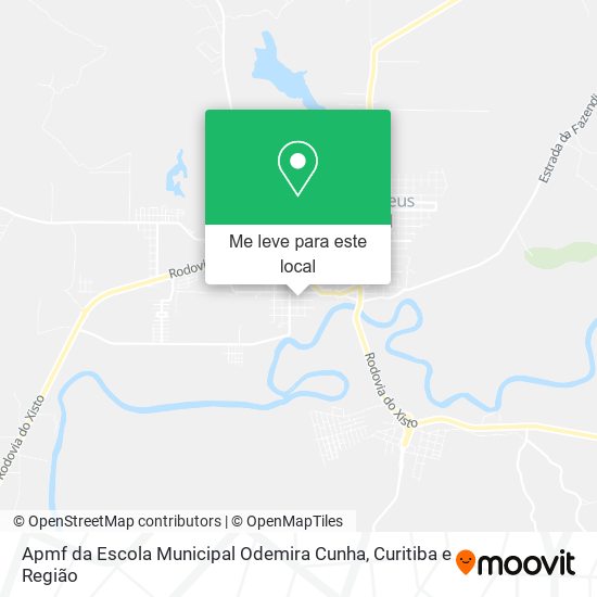 Apmf da Escola Municipal Odemira Cunha mapa
