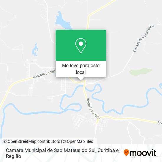 Camara Municipal de Sao Mateus do Sul mapa