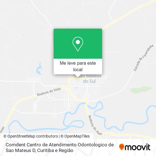 Comdent Centro de Atendimento Odontologico de Sao Mateus D mapa