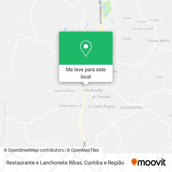 Restaurante e Lanchonete Ribas mapa