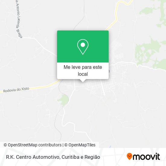 R.K. Centro Automotivo mapa