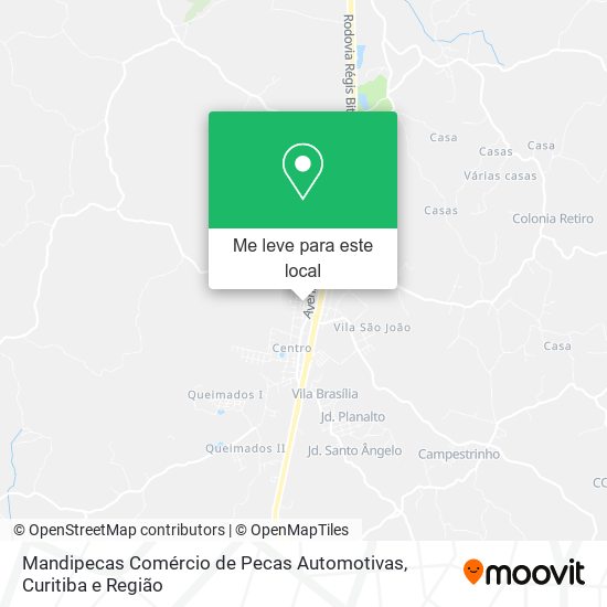 Mandipecas Comércio de Pecas Automotivas mapa