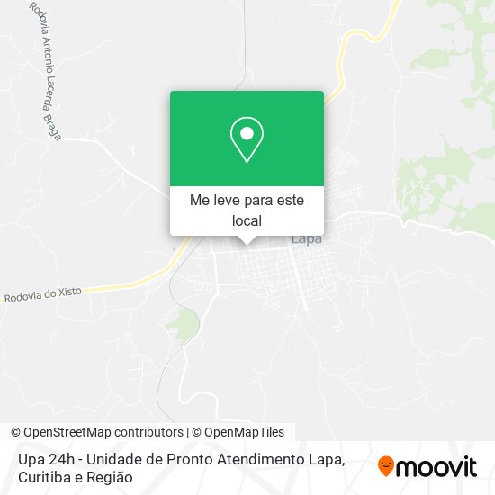 Upa 24h - Unidade de Pronto Atendimento Lapa mapa