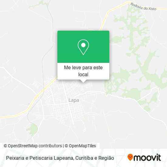 Peixaria e Petiscaria Lapeana mapa