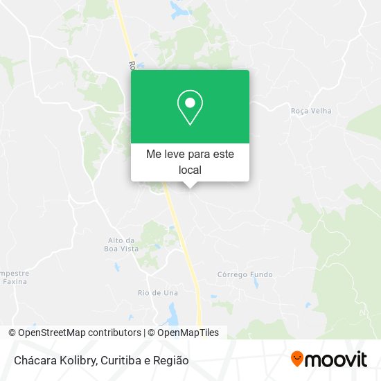Chácara Kolibry mapa