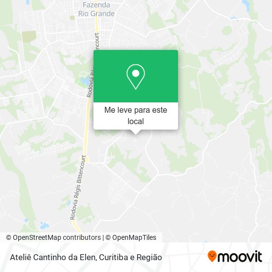 Ateliê Cantinho da Elen mapa