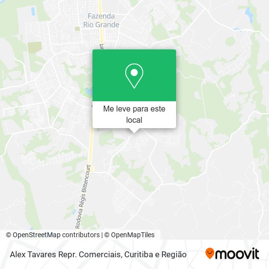 Alex Tavares Repr. Comerciais mapa