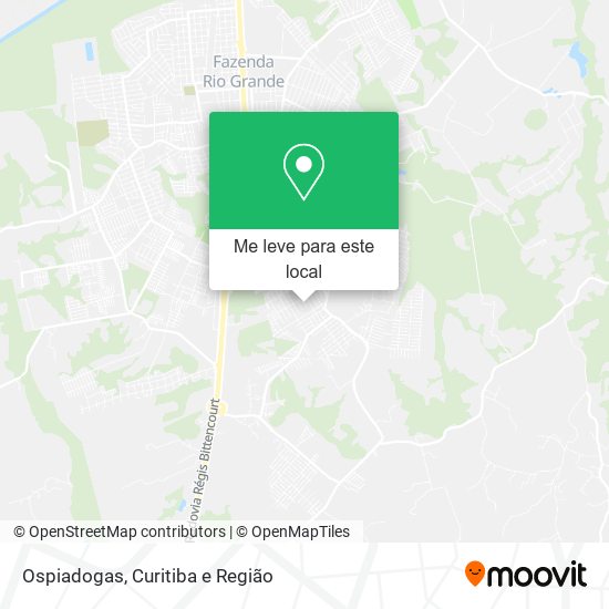 Ospiadogas mapa