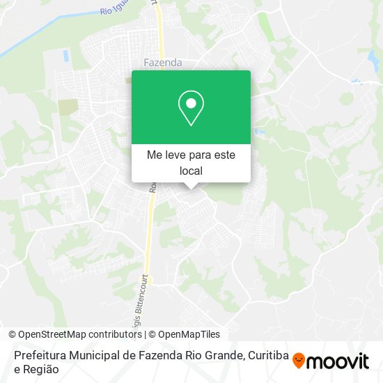Prefeitura Municipal de Fazenda Rio Grande mapa