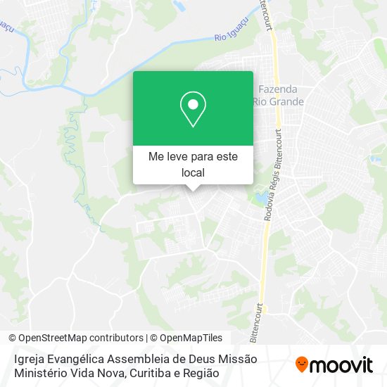 Igreja Evangélica Assembleia de Deus Missão Ministério Vida Nova mapa
