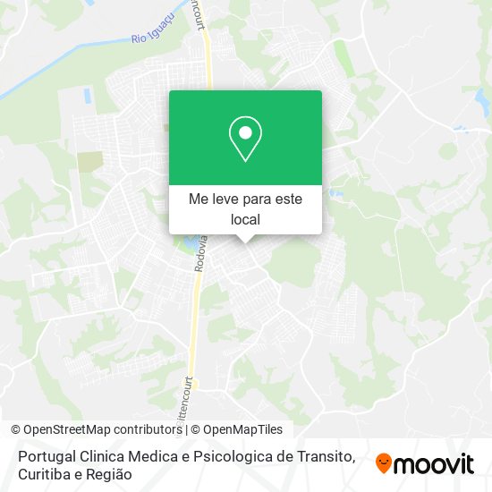 Portugal Clinica Medica e Psicologica de Transito mapa