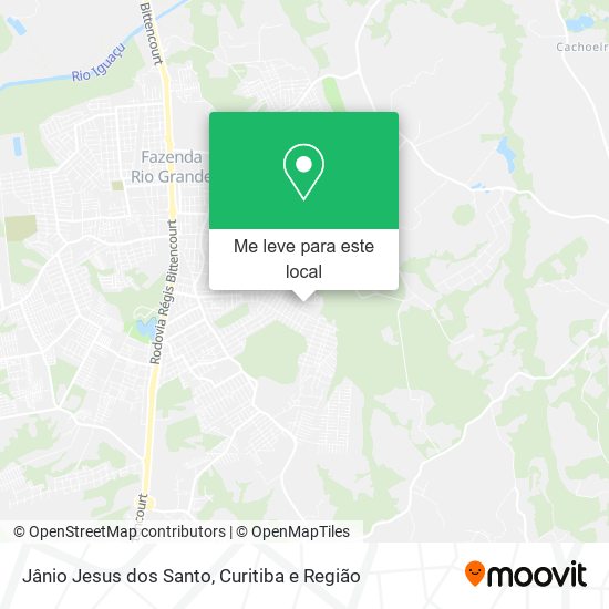 Jânio Jesus dos Santo mapa