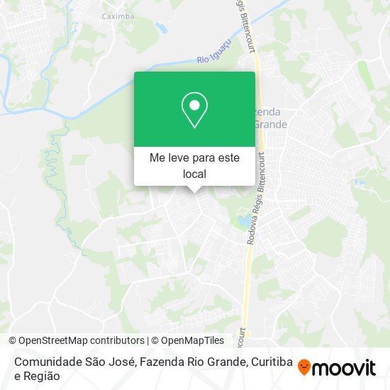Comunidade São José, Fazenda Rio Grande mapa
