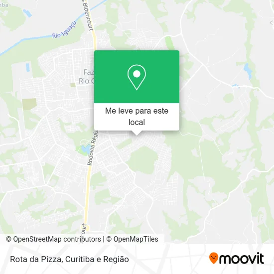 Rota da Pizza mapa
