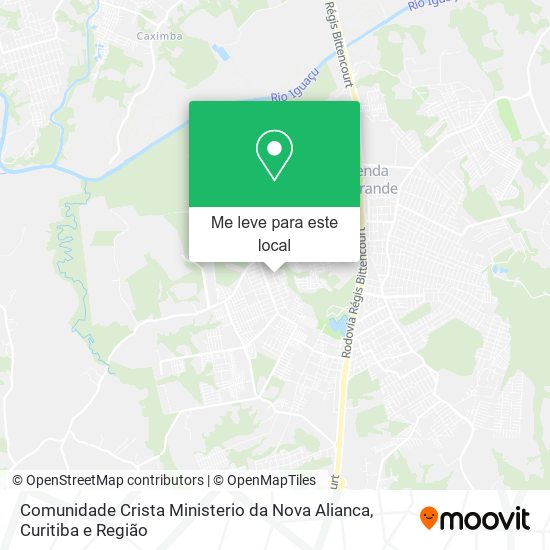 Comunidade Crista Ministerio da Nova Alianca mapa