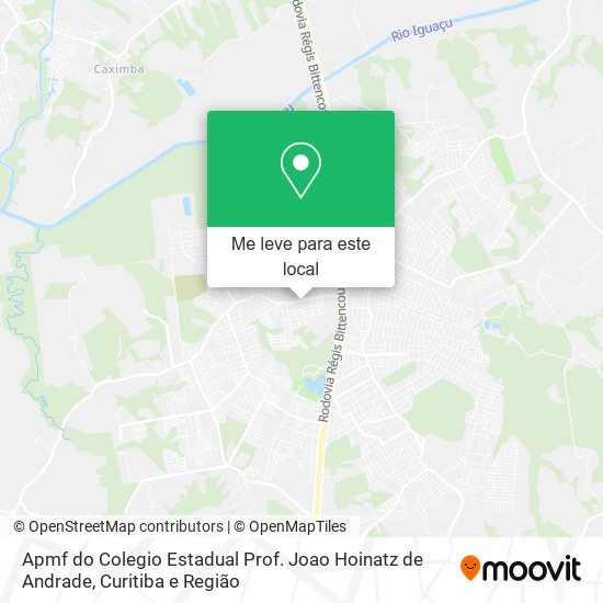 Apmf do Colegio Estadual Prof. Joao Hoinatz de Andrade mapa