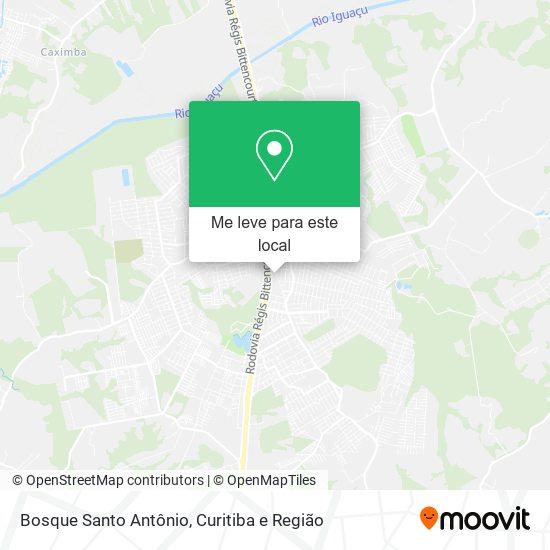 Bosque Santo Antônio mapa