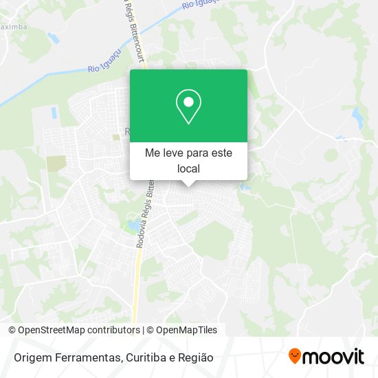 Origem Ferramentas mapa