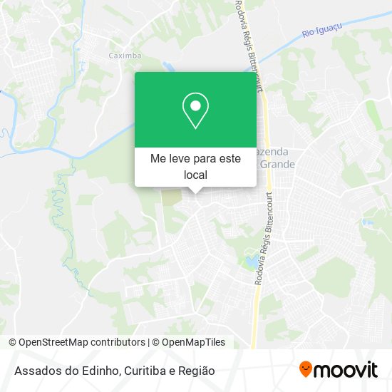 Assados do Edinho mapa