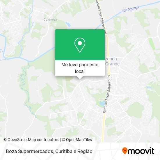 Boza Supermercados mapa