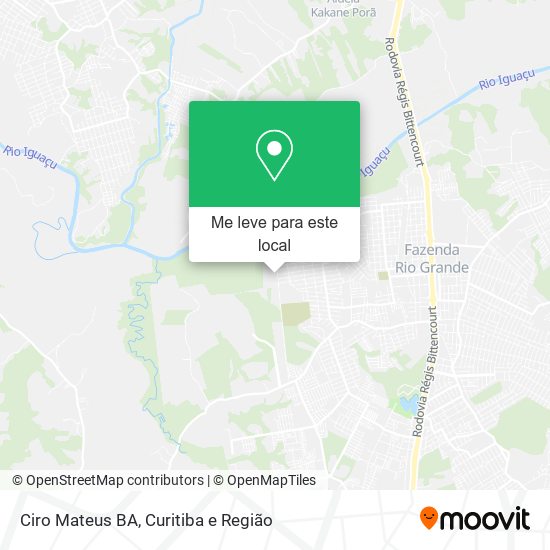 Ciro Mateus BA mapa