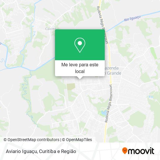 Aviario Iguaçu mapa