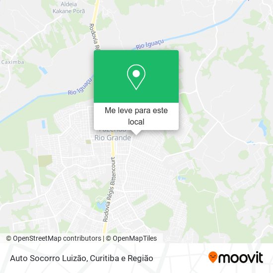 Auto Socorro Luizão mapa