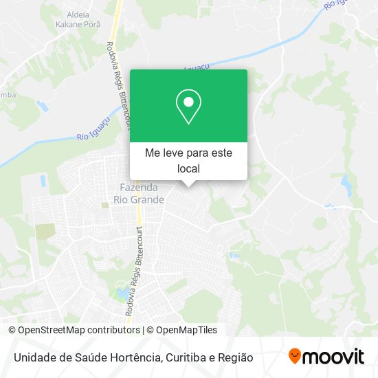 Unidade de Saúde Hortência mapa