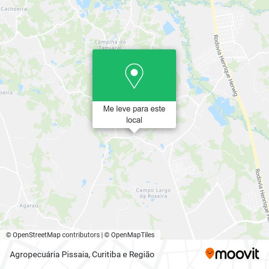 Agropecuária Pissaia mapa