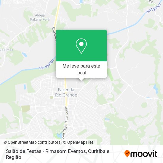 Salão de Festas - Rimasom Eventos mapa