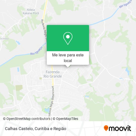 Calhas Castelo mapa