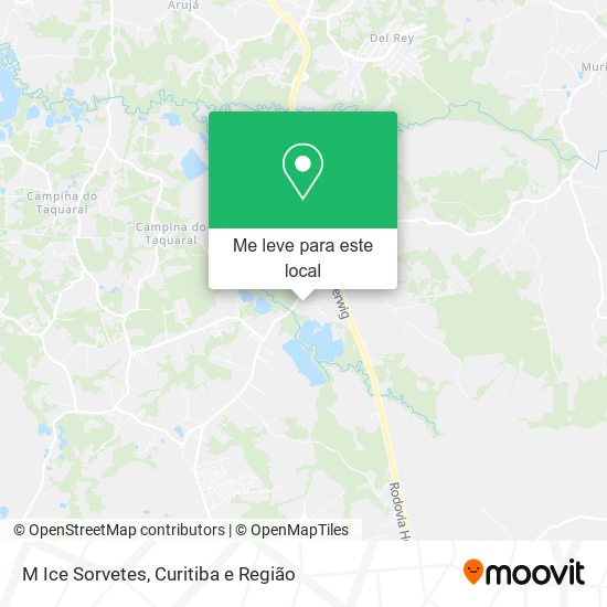 M Ice Sorvetes mapa